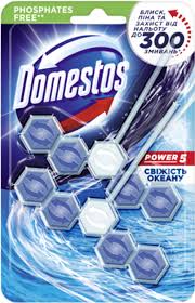 Блок для очищення унітазу Domestos Power 5 Свіжість океану 110 г (2 шт. х 55 г)